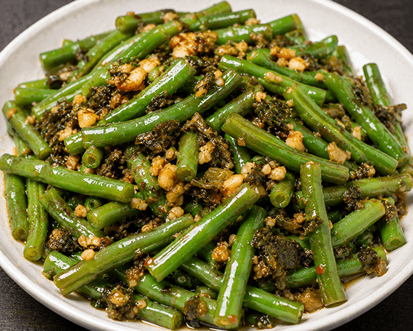 Olive Green Beans and Garlic
