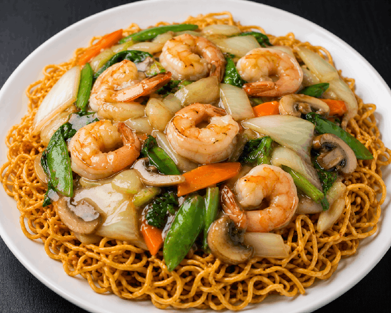 Shrimp Crispy Chow Mein