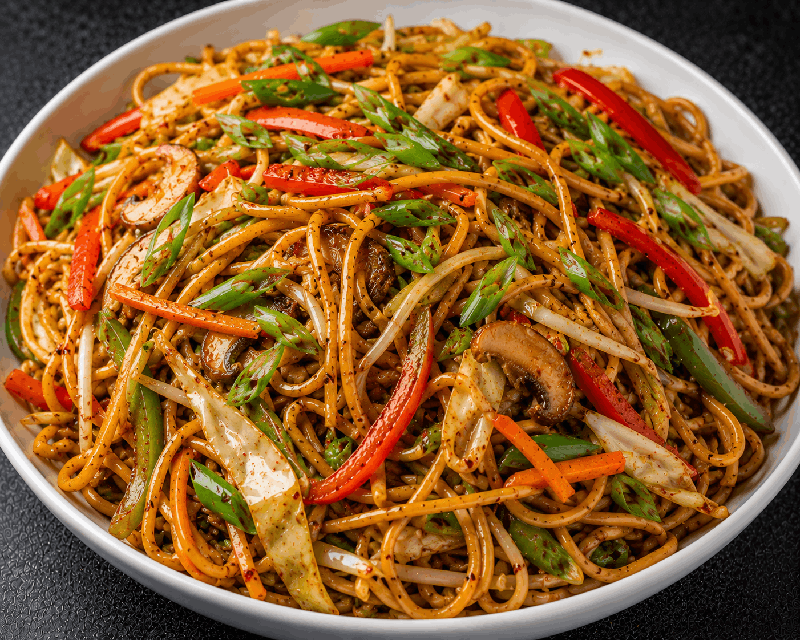 Spicy Hakka Vegetable Lo Mein