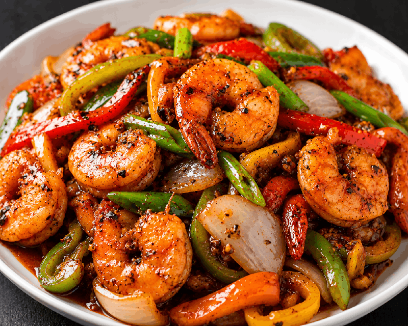 Spicy Pepper Shrimp