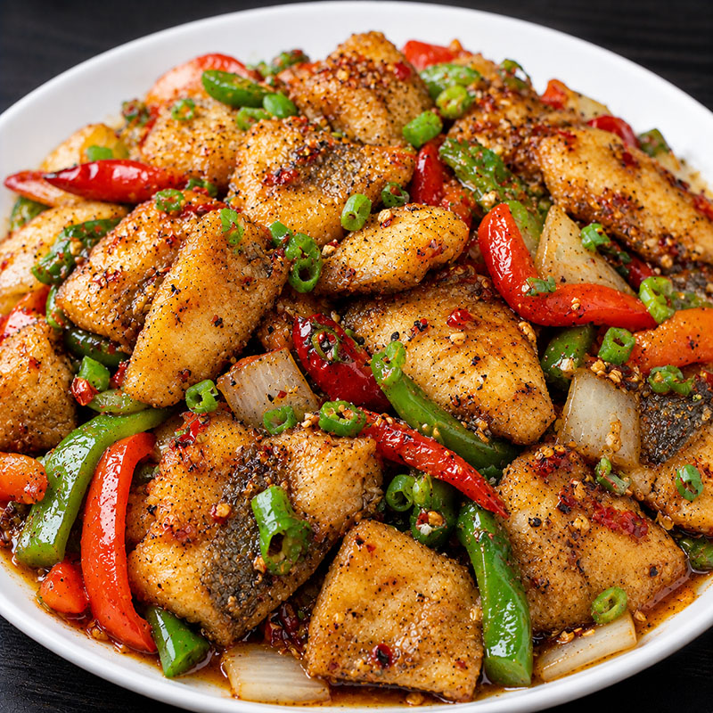 Spicy Peppered Fish