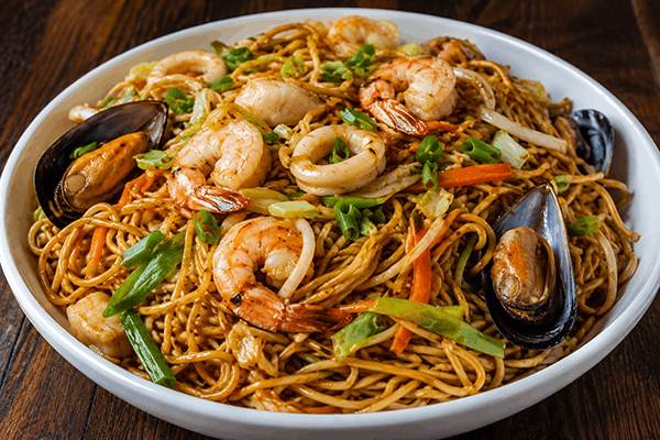 Guyanese Special Mixed Seafood Chow Mein